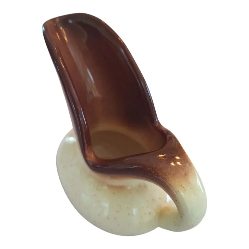 Vintage ROMCO Rocky Mountain Pottery Pinecone Glazed Creamer Colorado Brown